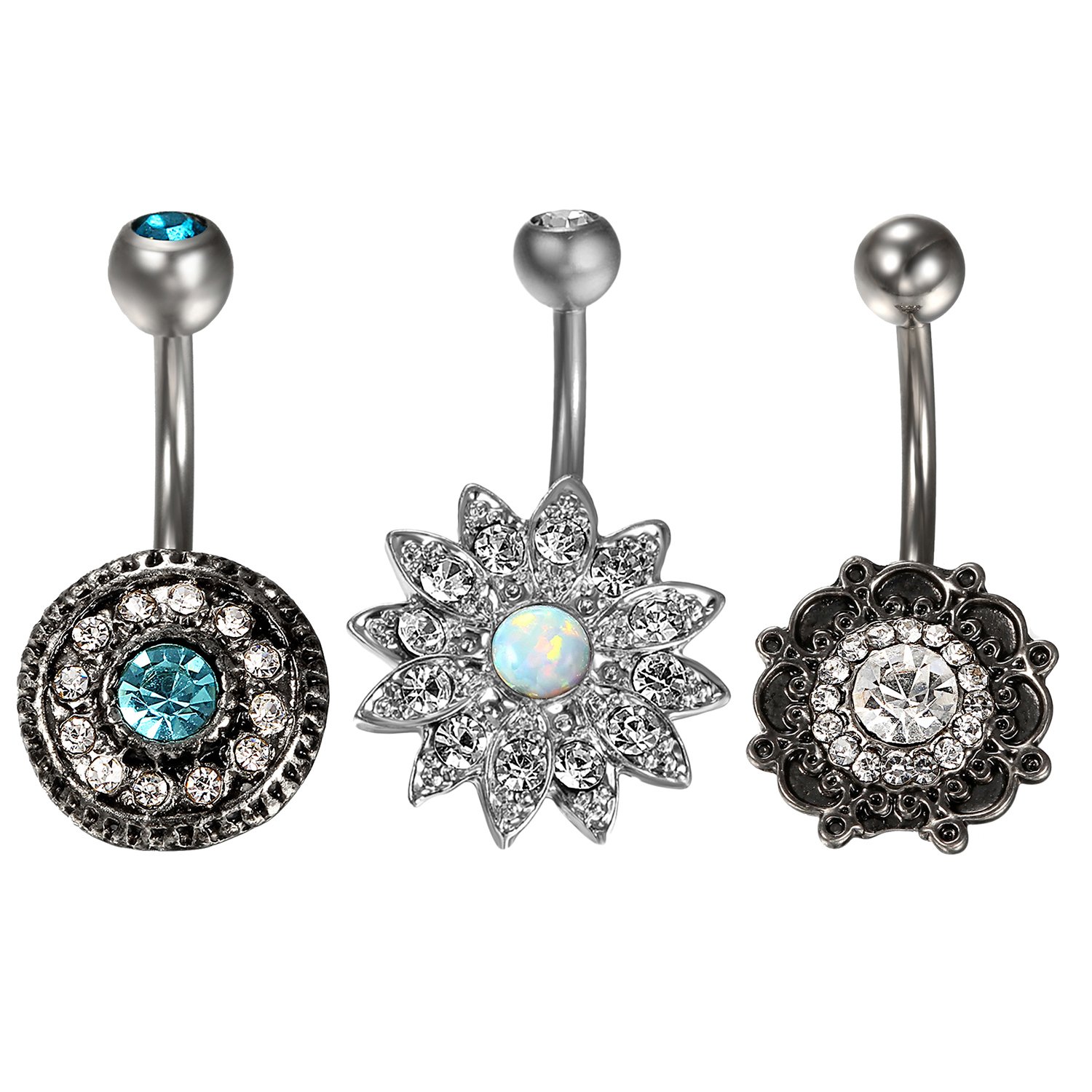 Orecchini Argento Eleganti, Orecchino Piercing Acciaio Inossidabile Tondo 10 Regalo Di - Foto 5