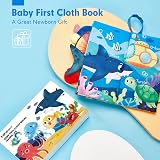 hahaland Baby Books 0-6 Months High Contrast Tummy Time Sensory Book 3D Tails view 2