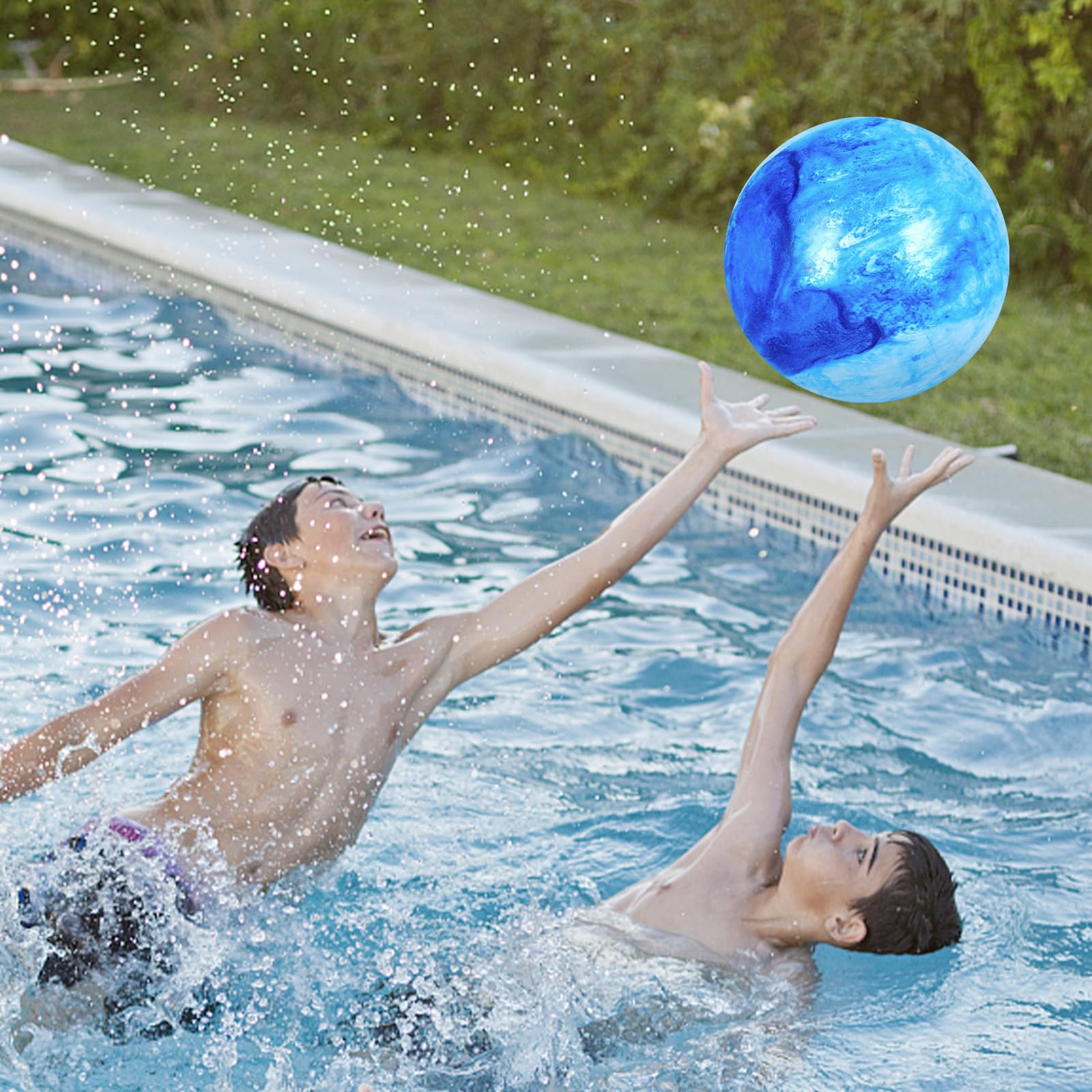 FUTUREPLUSX 6PCS Inflatable Playground Balls, 8.7 Inches Kickball Dodge Ball with Pump, for Kids Indoor and Outdoor Play, Party Favors