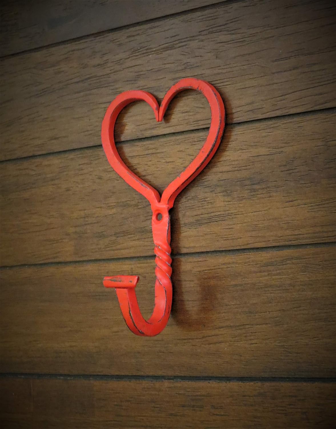 decorative wall hangers hooks on Amazon Com Heart Shaped Wall Hook Handpainted To Order Bathroom Towel Hook Apple Red Or Pick Color Coat Hanger Keys Necklaces Headbands Holder Romantic Decor Handmade