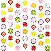 Duraaamo 8 Packs Fruit Party Banner Decorations Twotti Frutti Paper Garland Dancing Frutti Paper Hanging Cutouts Summer Theme Banners for Summer Theme Birthday Party Supplies Decor(Fruit)