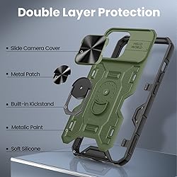 VEGO for iPhone 14 Pro Max Case with Slide Camera