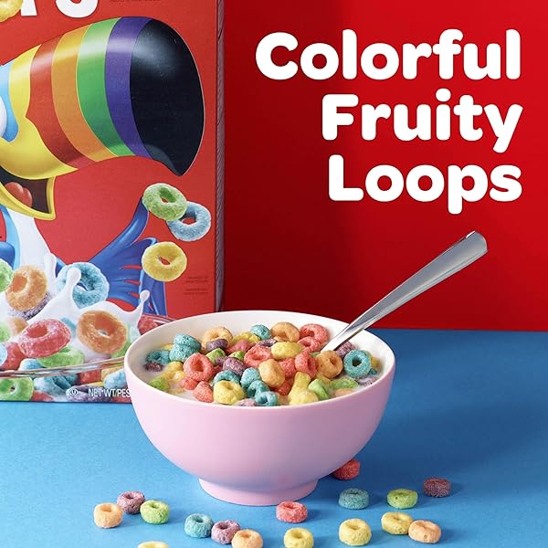 KELLOGG’S FROOT LOOPS BREAKFAST CEREAL, KIDS CEREAL, ORIGINAL, 8.9OZ BOX (1 BOX)