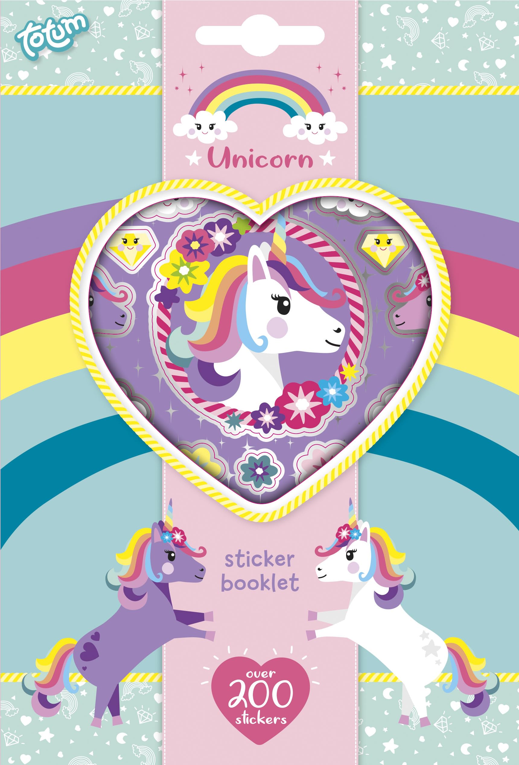 Totum Unicorn Sticker Book with 400 Stickers