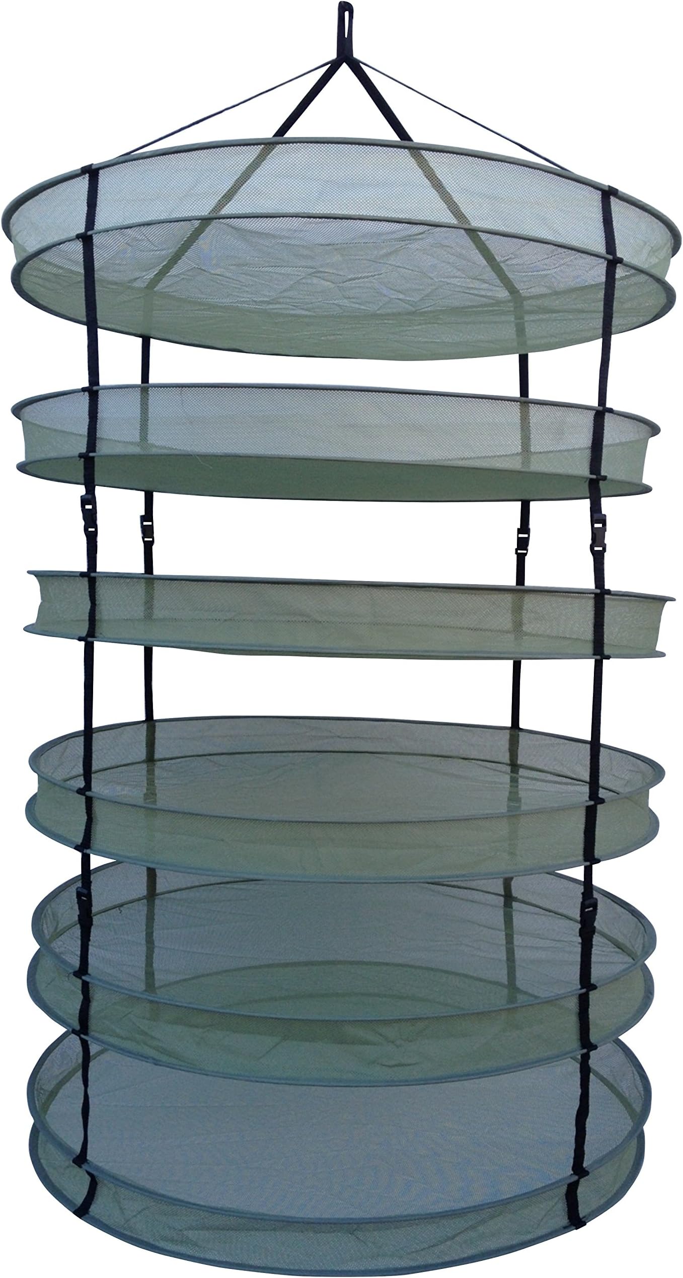 2X Packs 6 Tiers 35" Hanging Drying Rack for Drying Herbs Bud Flower Plant