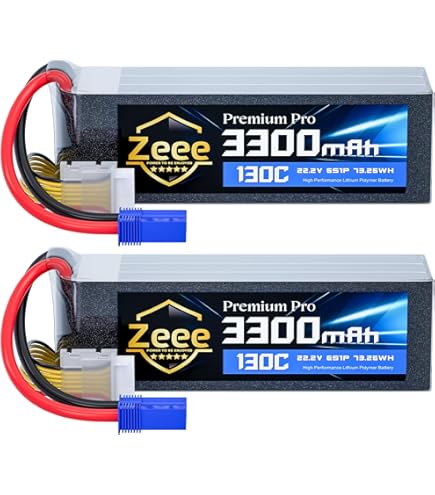 Amazon.com: Zeee Premium Pro 6S 4000mAh Lipo Battery 22.2V 130C