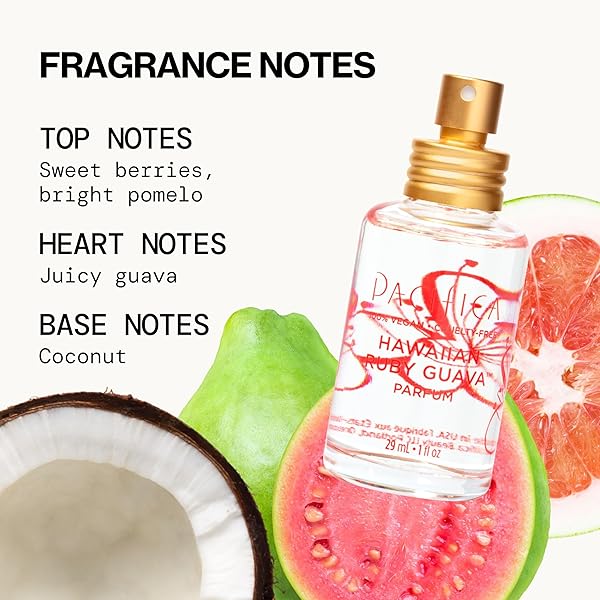 PACIFICA HAWAIIAN RUBY GUAVA HAIR PERFUME & BODY FRAGRANCE SPRAY MIST – BODY MIST FRAGRANCE W/ GRAPEFRUIT, PATCHOULI, SUGAR NOTES & GERANIUM CLEAN BEAUTY ALCOHOL-FREE, VEGAN & CRUELTY-FREE, 6 OZ