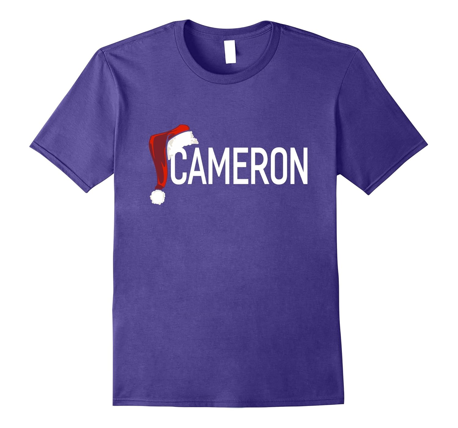 My Personalized Christmas Santa Hat Name Cameron T-shirt-ANZ