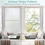DOWELL Window Film Privacy 90x400cm Frosted Stripe Static Cling Glass Vinyl view 5