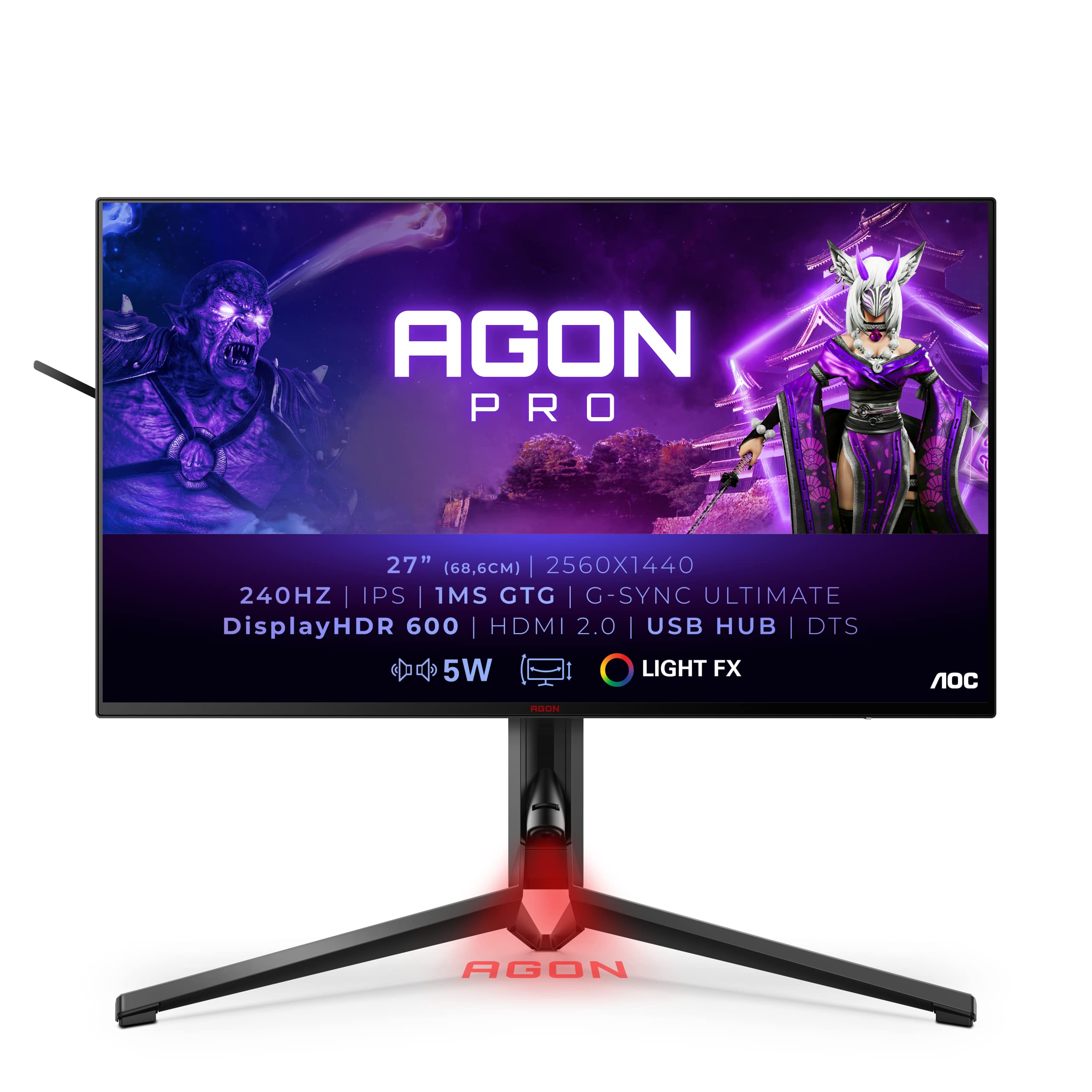AOC AGON 27in QHD 240Hz IPS G-Sync Monit...