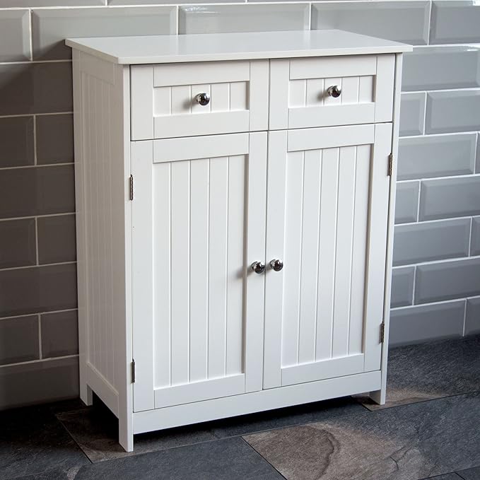 Bath Vida Priano 2 Drawer 2 Door Bathroom Storage Cupboard
