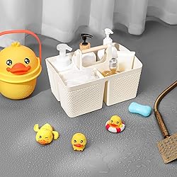 rejomiik Portable Shower Caddy Basket Plastic