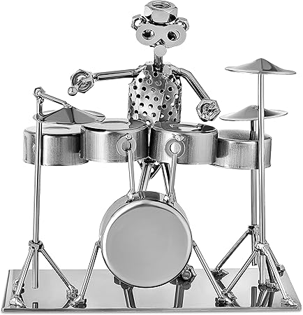 Drummer Metal Figurine 7 in