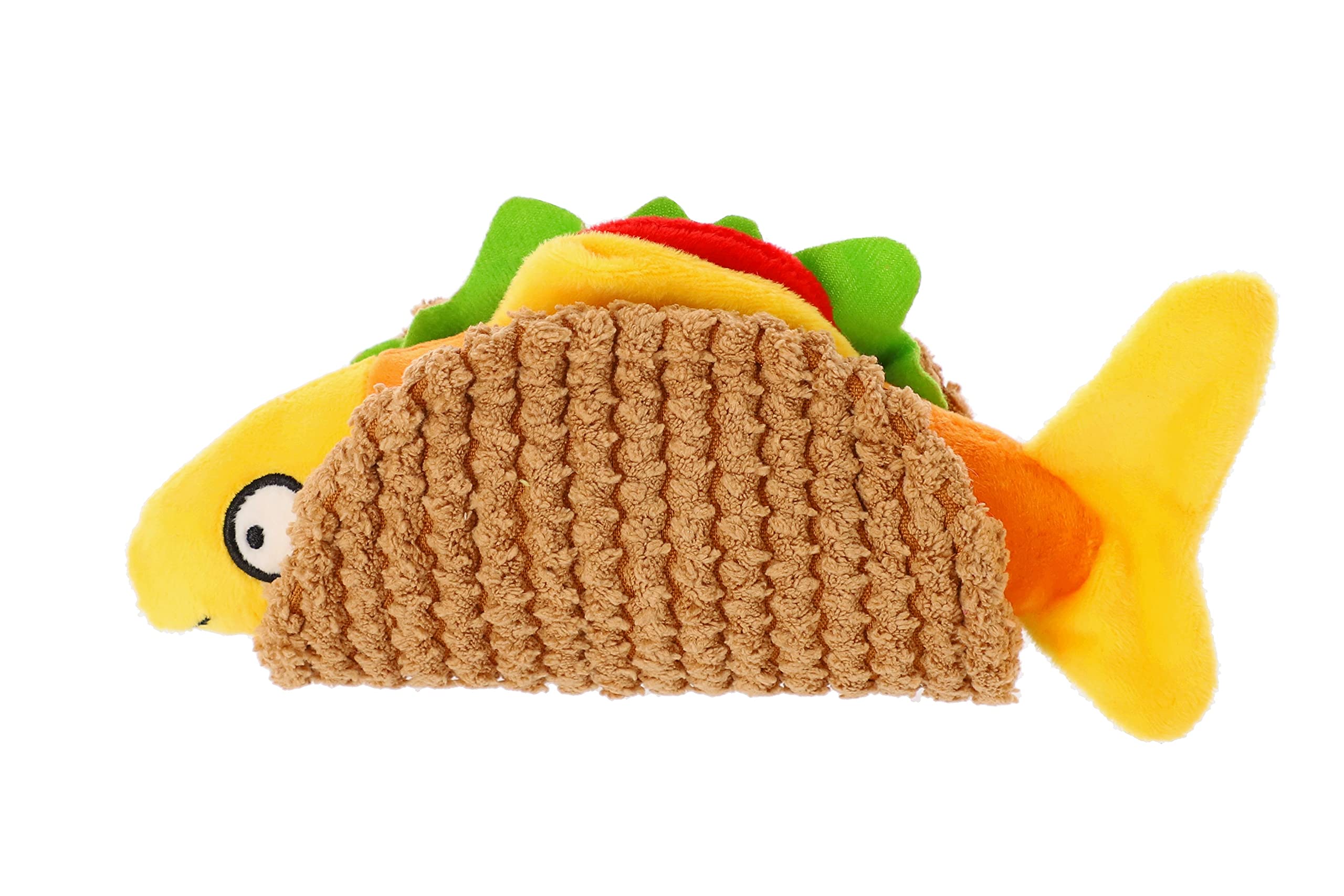 Dingo 16992 Dog Toy Plush Taco o'fish Has Squeaky Rustling Fin High 20 cm Toy for Dog