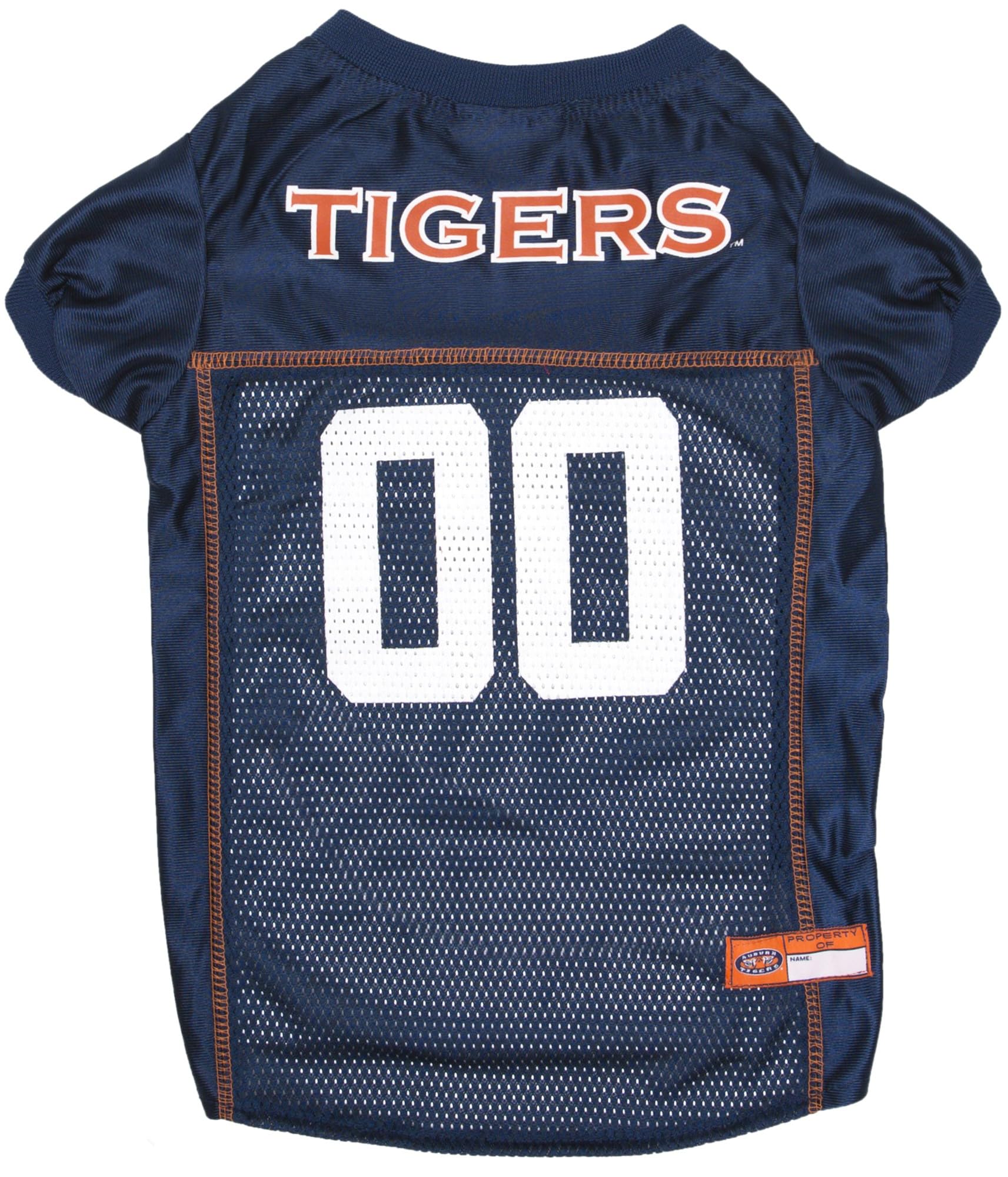 Pets First NCAA College Auburn Tigers Mesh Jersey for DOGS & CATS, Large. Licensed Big Dog Jersey with your Favorite Football/Basketball College Team