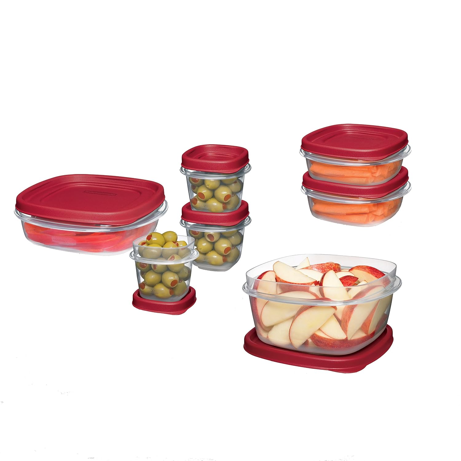 Rubbermaid Easy Find Lids Food Storage Container, BPAFree Plastic, 18