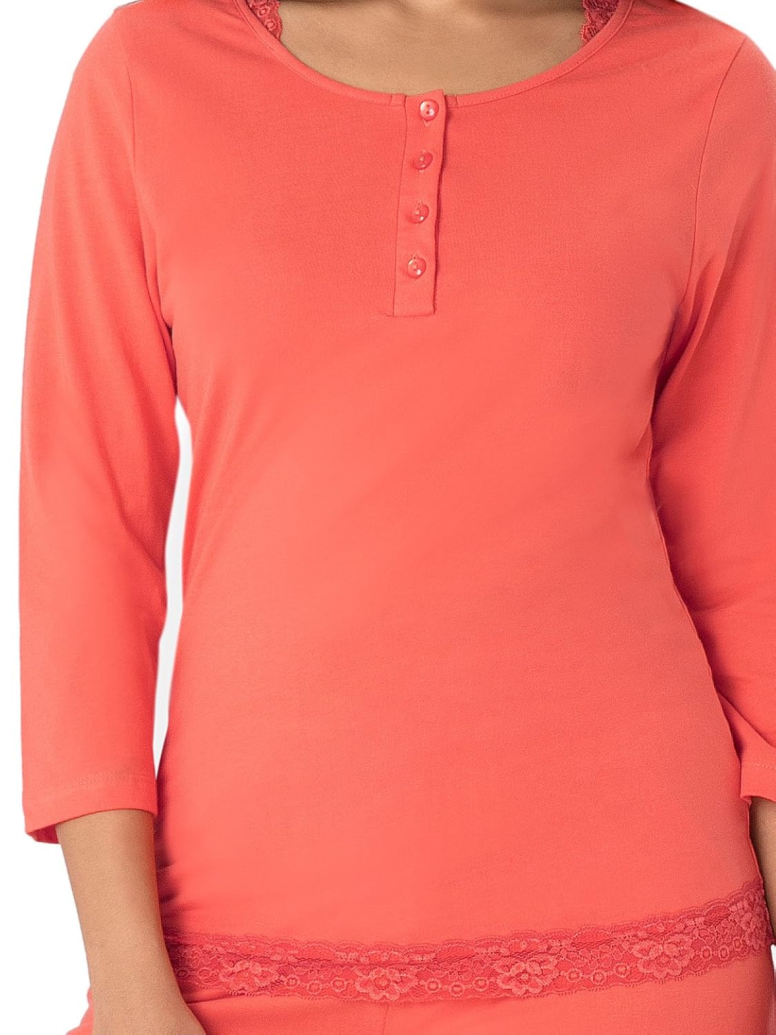 prettysecrets cotton top & pajama set-s