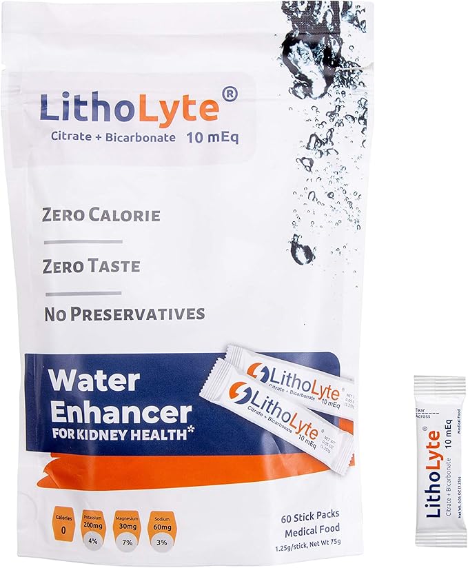 Kidney Health Water Enhancer LithoLyte® 10 mEq, Developed by
