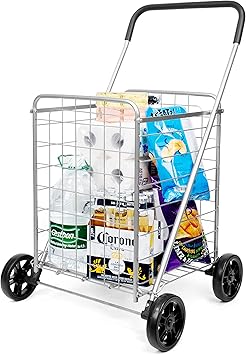 supenice Grocery Utility Shopping Cart 