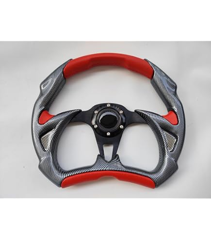 Amazon.com: Tzvmny Black 14inch Steering Wheel With Horn Button