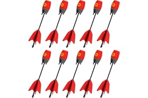 Zing Zonic Whistling Arrow Refill Pack 10 Red Arrows, Compatible with HyperStrike Firetek Z-Tek Z-Curve Z-Bow Kids Archery To