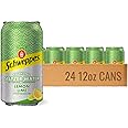 Schweppes Lemon Lime Sparkling Seltzer Water - 24, 12oz cans - Refreshing and Crisp Lemon Lime Flavor - Perfect Alone or Mixed - 24 Pack