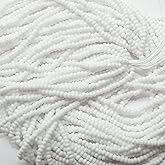 11/0 Czech Opaque White Glass Seed Beads (one Hank Pack) Preciosa