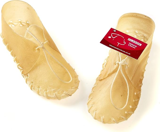 Classic Pet Products Rawhide Laced Shoe for Dogs, 200 mm, Pack of 10