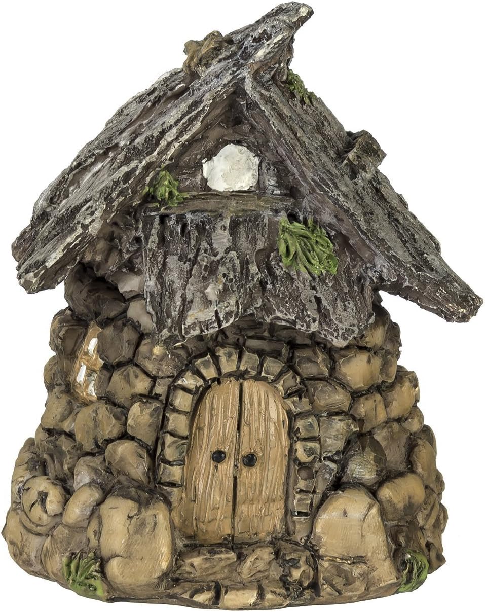 Amazon Com Darice Miniature Enchanted Cottage Gnome Hobbit Fairy