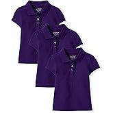The Children's Place Girls' Toddler Mulipack Short Sleeve Ruffle Pique Polos