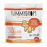 USDA Organic Natural Ginger Tummydrops, Bag of 33 Drops