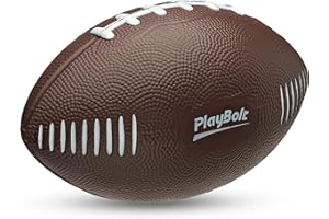 PLAYBOLT 7.25" Mini Foam Football for Kids & Toddlers - Easy Grip Small Youth Sports Ball - Soft Foam Footballs for Little Hands, Indoor & Outdoor Sports Play - Toy Gift for Boys & Girls