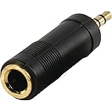 6.35mm 1/4 6.3mm Stereo Socket to 3.5mm Jack Headphone Adapter Converter Plug