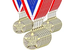 Quelay 30 Pcs 2'' Gold Medals for Awards,Winner Encourage Team Participation for Adults Trophy Award Prize Gift Competitions Graduation Party