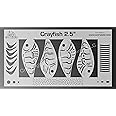 Whitmore Farm LLC Crayfish Fishing Lure Airbrush Stencil #1-2.5 Inch