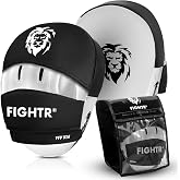 FIGHTR&reg; Premium Punching Mitts - Ideal Padding &amp; Stability | Boxing Mitts for Martial Arts incl. Carry Bag | Focus Pads for Boxing, MMA, Muay Thai, etc.
