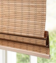 LazBlinds Cordless Bamboo Roman Shades, Light