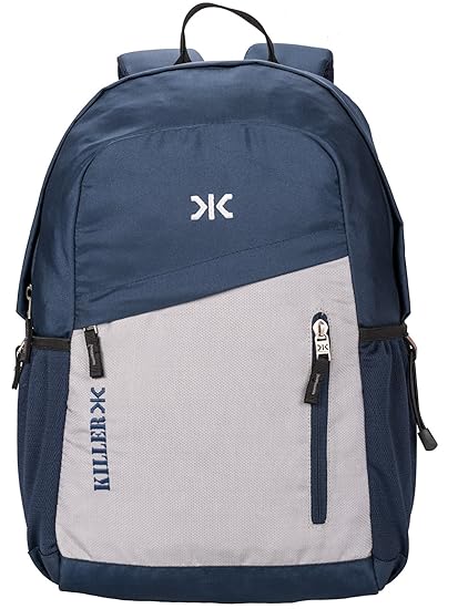 KILLER Polyester 29 Ltr Navy Blue & Grey Laptop Backpack