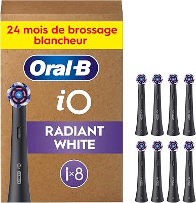 Brossettes de Rechange Radiant White, lot de 8, Noires