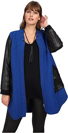 plus size boiled wool jacket