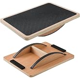 Juoe Balance Board Wobble Board,Balance Toys for Physical Therapy | Wooden Wobble Balance Board for Adults and Kids,Balance Training,Standing Desk Core Strength Balance Rocker Board