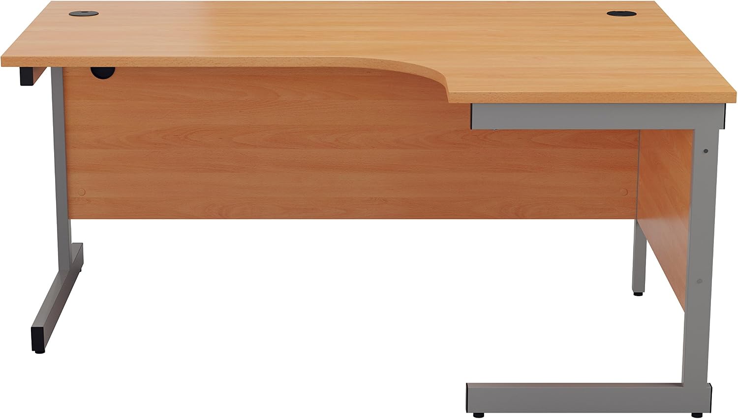 Office Hippo Heavy Duty Right Corner Desk, Strong & Reliable Workstation, Integrated Cable Ports, PC Desk For Office or Home - Image 3