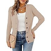 LIENRIDY Women's Knit Cardigan Long Sleeve Button Down Sweater Lightweight Cardigans, S-XL
