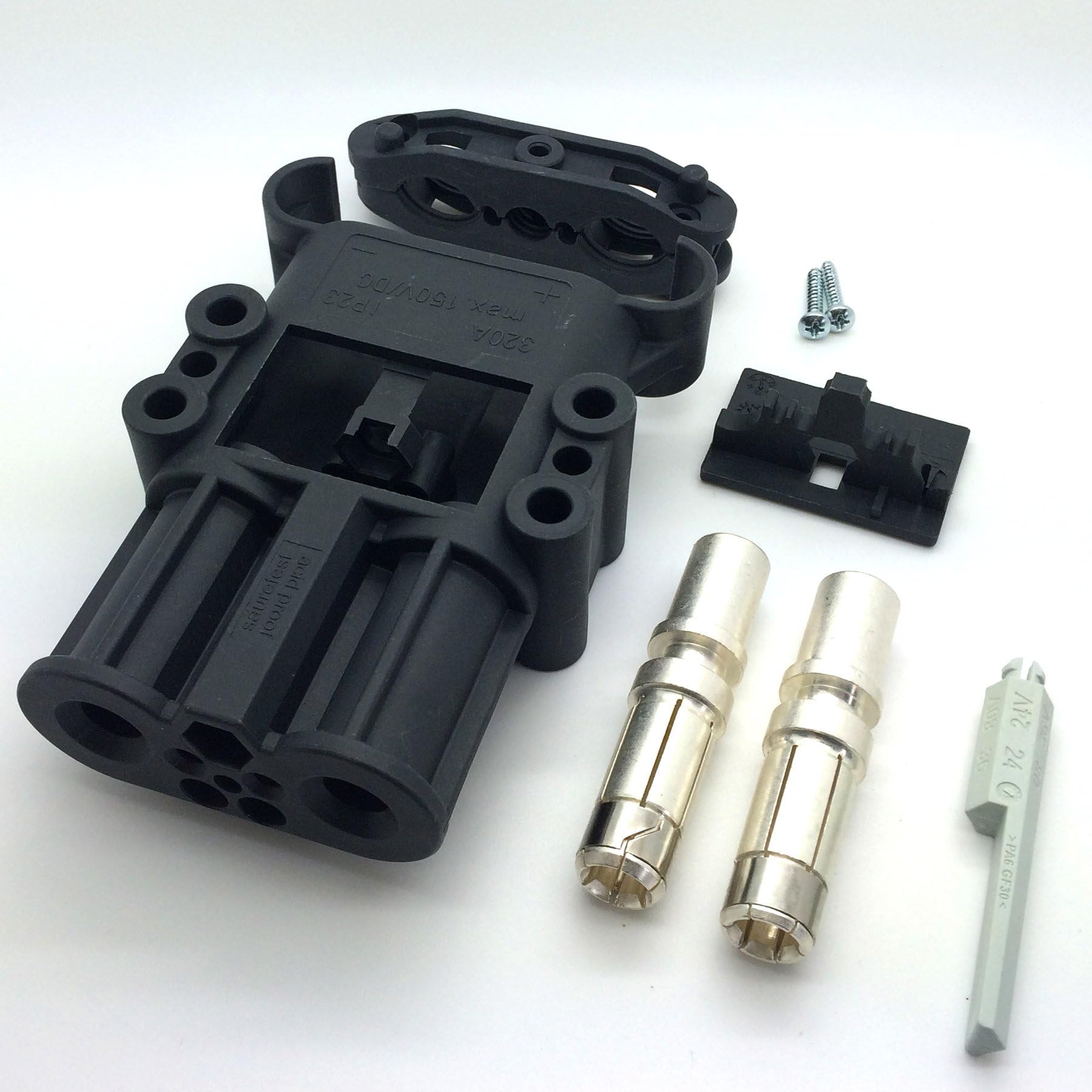 DIN 320A 150V Socket with 50 mm2 Main Contacts, Acid Resistant / 95601-01 / Max. 150V/320A, Sold by OEM Xpress