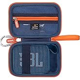 Aproca Case Compatible with JBL Go 4 / Go 3 Ultra-Portable Waterproof Dustproof Bluetooth Speaker, Portable Storage Bag for Accessories -Blue (Case Only)