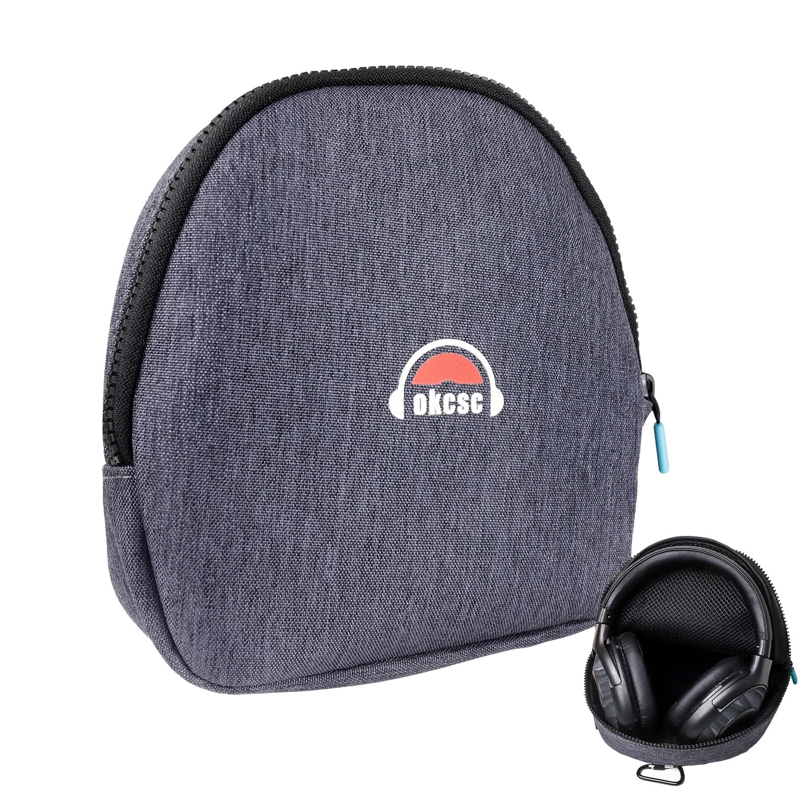 Sony, JBL, Beats, Bose Portable Headphone Bag - Soft Buff Case for Travel, Lightweight Pouch