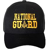 United States Military Masonic Square and Compass Embroidered Baseball Cap