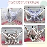 Dacitiery 2 Pack Double Layer Pet Cage Hammock 29x29cm Small Animals view 6