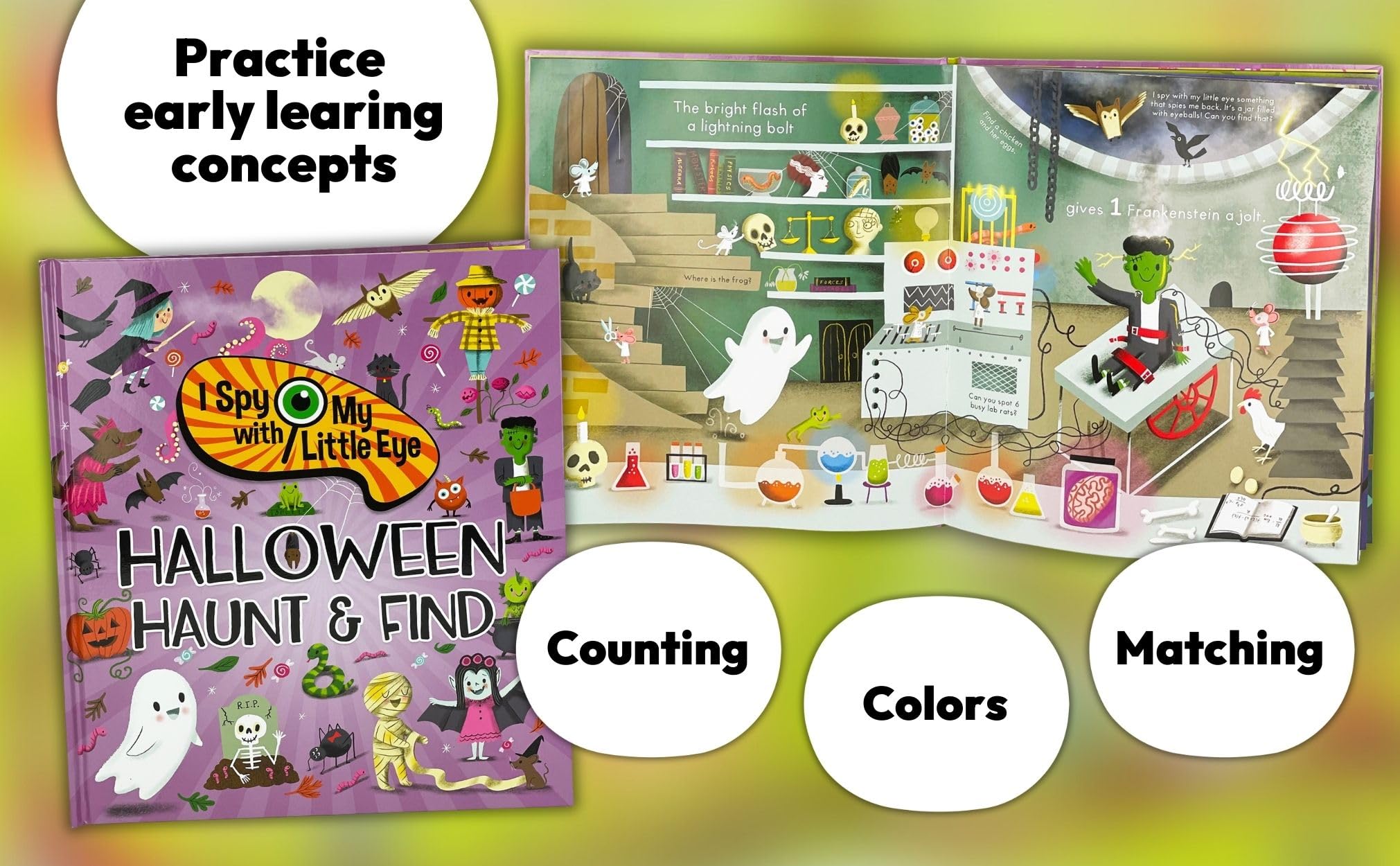 I Spy With My Little Eye Halloween Haunt & Find - Kids Search, Find, and Seek Activity Book, Ages 3, 4, 5, 6+