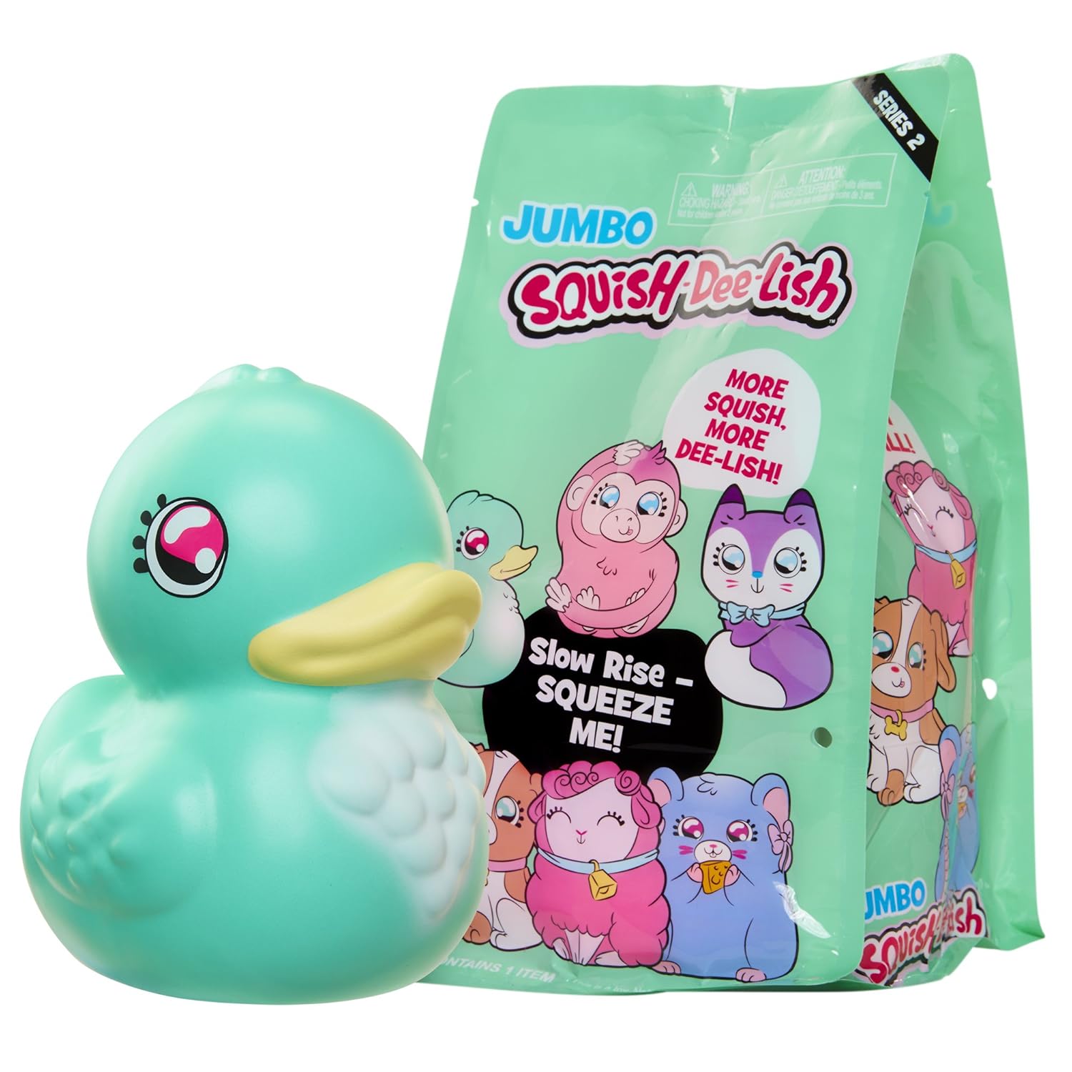 SquishDeeLish Squishy Jumbo Toy, Squishies Slow Rising Robot, Soft